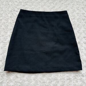 H&M Womens Black Lined Minimalist Simple Pencil Straight Skirt Size 2